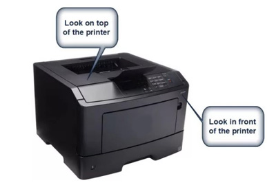 find printer model