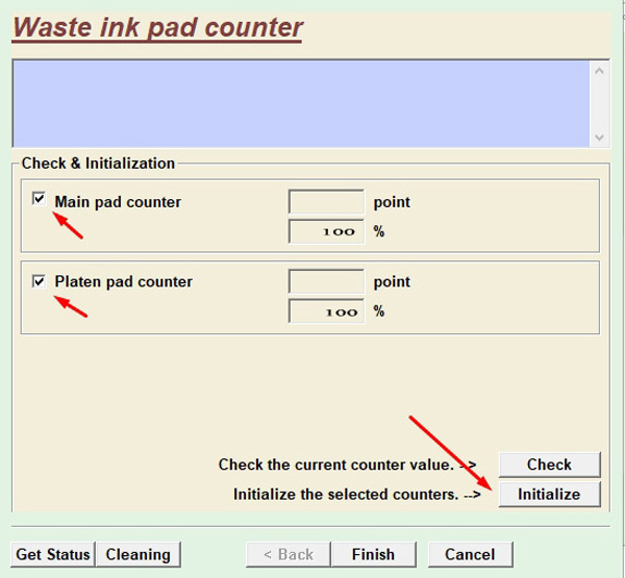 Using Epson L5190 Adjustment Program Step 6