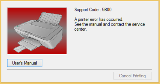 how to reset canon ip2600 printer