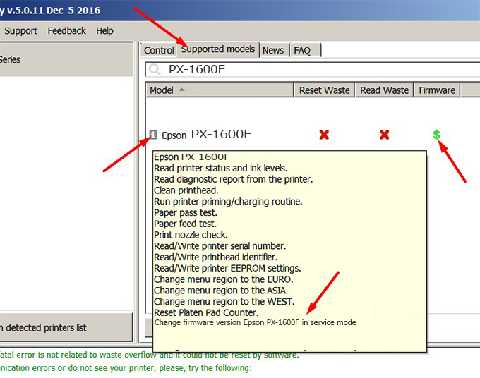 How To Downgrade Firmware Epson PX-1600F - Chipless Printers