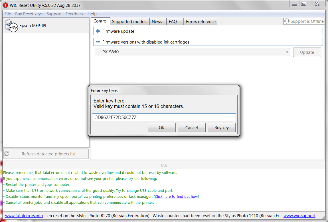 Epson PX-S840 Chipless Firmware Step 6