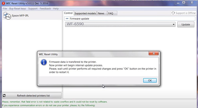 6590 How To Downgrade Firmware Epson WF-6590 - Chipless Printers